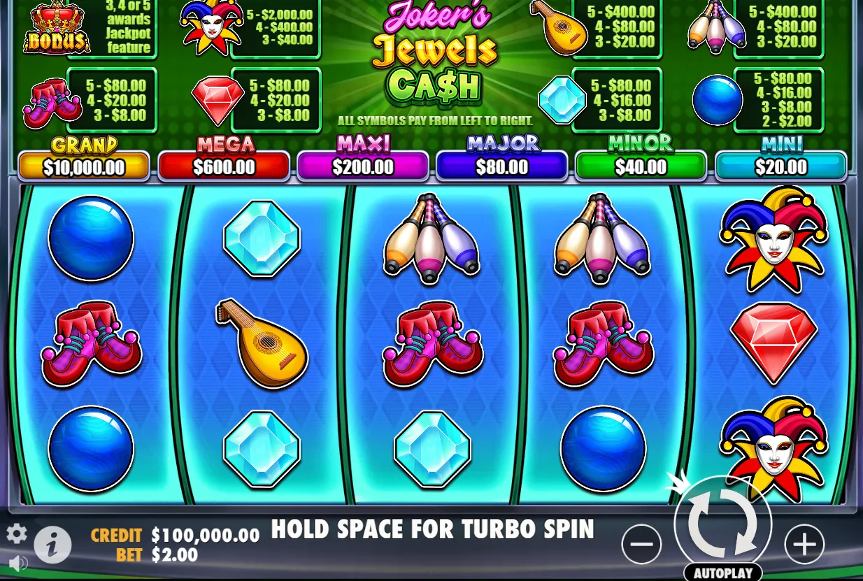 Joker’s Jewels Cash