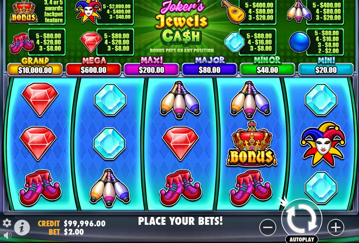 Joker’s Jewels Cash Slot